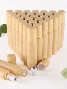 Bộ 7/30 chai/bộ 10ml Chai lăn vân gỗ, Bao gồm nắp vân gỗ và thân chai được chế tác vân gỗ, Bi thép, Có thể nạp lại tinh dầu, Chai đục kích thước du lịch di động, Thích hợp cho liệu pháp hương thơm, nước hoa, Món quà tuyệt vời cho gia đình và bạn bè - Nhiều màu - Xem 6