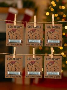 10Pcs Gas Money Theme Money Holder Card,Money Clip With Gasoline Gun, Dashboard Design,Wedding Decor,Money Envelopes Hanging Ornament,Bridal Shower Favors,Birthday Party Decor,Babyshower Decorations,Holiday Party Supplies,Birthday&Holiday Gifts