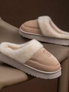 Women's Slippers, New Autumn/Winter Couples Indoor Wear, Warm Thermal Lined, Mom Shoes, Fuzzy Slippers For Men In Winter Insulation,Galentines,Puppy,Carnival,Party Decorations