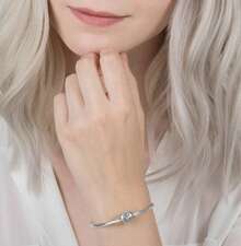 PANDORA 925 Silver Heart Dreamcatcher Bracelet, DIY Chain, Couples Basic 925 Silver Bracelet, Gift For Girlfriend, Birthday, Christmas, Mother's Day, Back To School - Silver - View 5