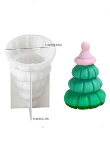 3D Crăciun brad aromaterapie silicon lumânare mucegai DIY gips săpun ciment mucegai Crăciun elemente design silicon rășină mucegai lumânare suport ipsos artizanat mucegai acasă festival decorare ornament