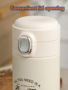 SNOOPY 1 件史努比 300 毫升不锈钢小巧可爱马克杯，简约设计，适合户外、学校、便携，可保持饮料冷藏