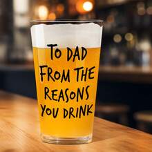 Pour Papa De La Raison Pour Laquelle Vous Buvez, Cadeaux Amusants Pour Papa Hommes, Verre À Bière Personnalisé Avec Photo Et Nom De L'Enfant 16 Oz Verre À Bière Pinte, Cadeaux D'Anniversaire Noël Fête des Pères Cadeaux Pour Papa De La Part De la Fille Du Fils, Verres À Vin Personnalisés, Cadeau Attentionné - transparent - Voir 7