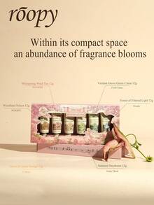 Roopy 音乐系列护手霜，迷你护手霜礼盒套装，滋养保湿，持久留香，小巧便携，粉色护手霜礼盒，秋冬季理想礼物 - 6*12g - 查看 2