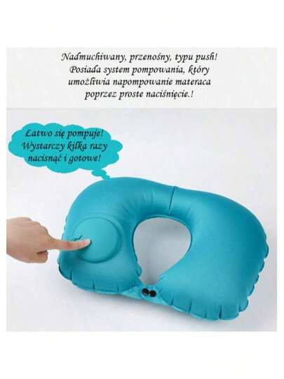 Inflatable Shaped Pillow, Pressure Neck TPU Airplane Milk Zijden Portable Travel view 6