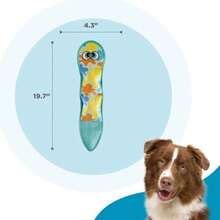 Outward Hound Tough Skinz Durable Squeaky Dog Toy With Two Tough Layers, Snake, Blue, Large - ColorE - 查看 5