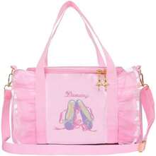 Bolsa de baile para niños, ligera, linda, bolsa de ballet para gimnasio, viajes, bolsa de viaje para niñas, bolsa de vestido de tutú, regalo para niñas de 3 a 6 años, Con color, Lindo - Vestido rosa con lentejuelas - Ver 6