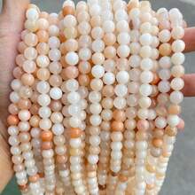 Hebra de 15 pulgadas de cuentas sueltas de aventurina natural redonda - Cuentas de gema de 4/6/8/10/12 mm verde/amarillo/rosa para hacer joyas DIY, atraer riqueza y sanar el chakra del corazón