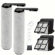 5pcs Floor ONE S6 / S7 Pro Accessory Kit - Plastic Floor Nozzle, Includes 2 Roller Brushes, 2 High-Efficiency Filters, And 1 Cleaning Brush, Suitable For Wet & Dry Vacuum Cleaner - Multicolor - View 10