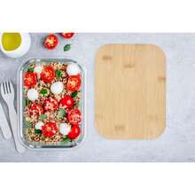 Seasons Roby Bamboo Lunch Box (Clear/Brown) - Coffee Brown - View 3