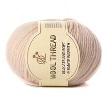 1 卷混合颜色 70% 澳大利亚羊毛，30% 抗起球纤维，50g/1.76oz 粗废纱，用于 DIY 手工围巾、披肩和毛衣 - 柔软、蓬松、抗起球工艺纱线 - 彩色 - 查看 14