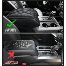Sinvanho Center Console Cover Compatible With Ford F150 20152020 F250 F350 F450 20172022 Expedition 20182024 PU Leather Armrest Box Cover Truck Interior Accories AntiScratch Protector - 桶形座椅控制台 - 查看 6