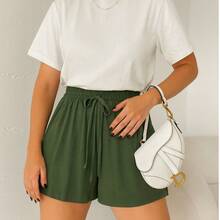 Women Shorts - xanh quân đội - Xem 2