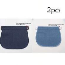 1pc/2pcs Maternity Waistband Extender, Elastic Waist Extender For Pregnant Women, Adjustable Pants Extender Buckle, Unisex - Multicolor - View 21