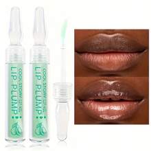 2pcs Moisturizing Transparent Plumping Lip Oil Set, Hydrating Nourishing Lip Serum For Smoothing Fine Lines, Glossy Liquid Lip Amplifier For All Skin Types, Volumizing And Nourishing Care, Perfect Valentine'S Gift - Clear - View 10