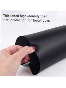 Almohadilla para sentadillas con barra para entrenamiento de fuerza, almohadilla para sentadillas antideslizante con hebilla de nailon incorporada - Negro - Ver 3