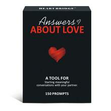 HEART BRIDGE 1PC Couple Dating Game Cards, Tabletop Games,150 Exploration And Partner Questions, Establishing Deeper Emotional Conversations Between Couples, Anniversary/Valentine's Day/Halloween/Christmas Gifts, Party Entertainment Games | 150Cards| ﻿ - Black - View 5