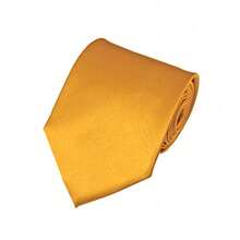 New Hot ! Solid Color Plain Classic Necktie Men's Tie,ZXCFTE - 46-gold Bar - View 2