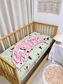 1 tấm ga trải giường vải nỉ cho nôi em bé, vỏ nệm giường trẻ em, ga trải giường chắp vá cho trẻ sơ sinh, bộ đồ giường mềm mại, có thể giặt bằng máy, phù hợp với mọi mùa, bé trai và bé gái, họa tiết cún con, 120*60cm - Nhiều màu - Xem 10