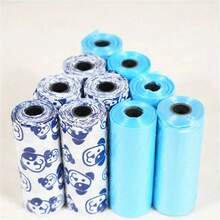 80 bolsas para excrementos de perro con aroma, a prueba de olores, de polietileno resistente en colores y diseños lindos surtidos, convenientes para la limpieza de desechos de mascotas, bolsas para excrementos de perro, suministros para mascotas, diseño de asa resistente