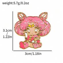 1 chiếc ghim cài áo hình mèo đen Luna biến hình trong phim hoạt hình, ghim cài áo hình nhân vật hoạt hình dễ thương, tinh tế và thời trang, thích hợp để trang trí túi xách hoặc đeo hàng ngày, món quà tuyệt vời. - Nhiều màu - Xem 9