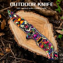 3.5-Inch Stainless Steel Fruit Knife With A 3D-Printed Textured Handle. It Is A High-Quality Kitchen Meat-Cutting Knife With A Sharp Blade, Suitable For Professional Cooking And Home Use. It Is A Must-Have For Families And Also An Excellent Choice For Father's Day Gifts. - 玫紅色 - 查看 1