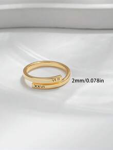 1 Stück individuell anpassbarer offener Namensring für Frauen, kann mit zwei Namen oder Text graviert werden, verstellbarer Ring, Edelstahlring, individuell anpassbare Artikel, individueller Namensring, gravierter Ring, Muttertagsgeschenk, einfaches, elegantes Schmuckgeschenk für sie, Ehefrau, Freundin, Geburtstagsgeschenk, Halloween-Geschenk, Weihnachtsgeschenk, Jahrestags-Geschenk, personalisiertes Geschenk, geeignet für besondere Feiertagsgeschenke - Verschiedenfarbig - Übersicht 6