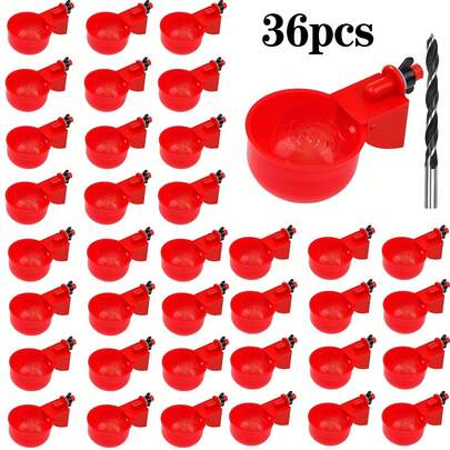 Bebedero para pollos | Bebedero automático grande para pollos, pavos, patos, gansos, conejos y aves | Bebedero para aves de corral, a prueba de fugas