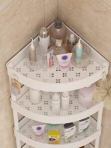 Multifunctional Bathroom Cart, Mobile Shelf For Shower Products - Multicolor - View 2