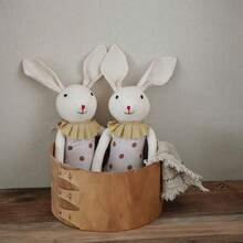 1 件兔子毛绒玩具，兔子毛绒动物玩具，大号兔子毛绒玩具，适合儿童女孩男孩 - 兔子 - 查看 5