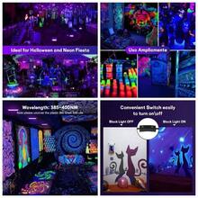 Luz Negra 50W 2023 Nueva Versin Reflector de Luz Negra Para Neon Exterior con Enchufem y Interruptor, Luz Negra para Halloween, Wall Paintings, IP66 Impermeable2 Unidad - 2 Unidad - Ver 1