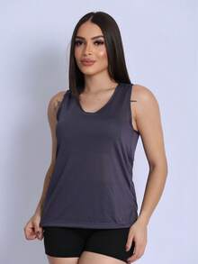 Women Sports Tees & Tanks - Gris - Ver 2