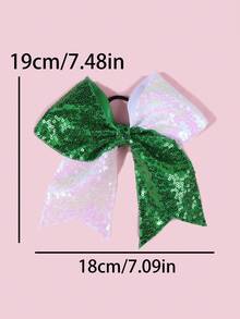 2 piezas Set de Lazos Elásticos para el Cabello con Lentejuelas - Accesorios Brillantes para el Cabello, Multicolor - Adecuado para Trenzas, Moños, Coletas, Adolescentes, Decoración de Fiesta de Navidad y Cumpleaños, Pasadores y Diademas - Decoraciones Fáciles de Usar para el Cabello en Días Festivos