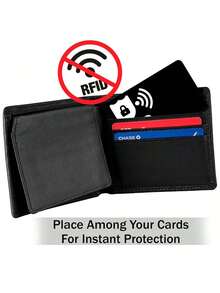 2/5 Packs RFID Blocking Card NFC Contactless Debit/Credit Card ATM Passport Protector Ideal For Men & Women Slim With World Map Design Perfectly Fit In Wallet - Multicolor - View 5