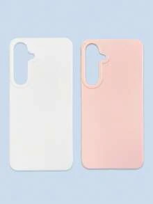 Bộ 2 ốp lưng điện thoại tối giản màu trơn, hồng và trắng, tương thích với iPhone 16, 16 Pro Max, 16 Pro, 16 Plus và các dòng điện thoại Galaxy. - Nhiều màu - Xem 67