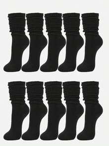 3 Pairs/6 Pairs/10pairs/20 Pairs Of Autumn And Winter Pile Socks, Open Knitted Socks, Open Socks, Men's Tight Middle Tube Socks, Tight Long Socks