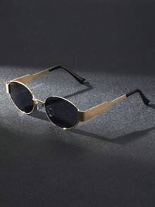 1/4件装金属几何全框经典时尚眼镜，适合返校、音乐节、海滩派对、钓鱼、驾驶、高尔夫等场合。 - 彩色 - 查看 10