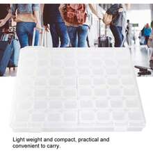 Organizador de joyas todo en, caja organizadora de plástico para manualidades 56 rejillas caja almacenamiento para decoración uñas con manijasíbles para cajas de pintura de diamantes - 1 - Ver 4