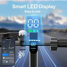 TODIMART T3 Adult Electric Scooter, 350W Front Motor, Maximum Range Of 20mile, Three Gears To Adapt To Most Traffic Conditions,Can Withstand 265 Pounds, And Equipped With A Mobile Phone Application To Check The Vehicle Status At Any Time - 黑色 - 查看 6