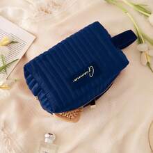 1 buah Tas Kosmetik dengan Nama yang Dipersonalisasi, Hadiah untuk Pengiring Pengantin, Hadiah Pernikahan, Tas Perlengkapan Mandi untuk Perjalanan, Kantong Kosmetik, Hadiah Ulang Tahun, Kantong Perjalanan - MultiWarna - View 4