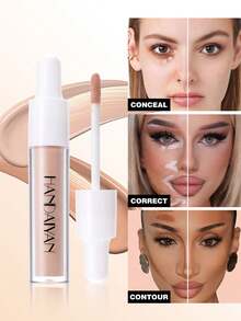 HANDAIYAN Corrector de 8 colores con acabado natural, maquillaje de contorneado apto para uso diario, vacaciones, fiestas y viajes, adecuado para otoño/invierno