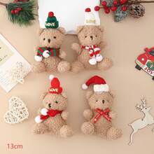 Christmas Tree Plush Ornaments Christmas Teddy Bear Plush Toys Decorations Xmas Tree Plush Pendants Hanging Doll Ornaments For Christmas Party Supplies Christmas Decorations Xmas Decor Christmas Gifts - Multicolor - View 4