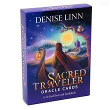 Sacred Traveler Oracle Cards, Each Card Interprets The Signs That Are Around You And Deciphers The Secret Messages Of The Universe - Blue - View 3