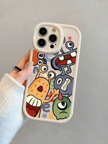 Cartoon Colorful Animal Pattern Phone Case, Funny Cartoon Monster Phone Case, Camera Lens Covered Protective Phone Case Compatible With Samsung, Galaxy, 11, 13, 15 Pro Max, S24, Galaxy A14, Galaxy A54 5G, Galaxy A52/A52s 5G - 1 cái - Xem 2