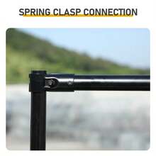 20 X 10 Ft Large Metal Chicken Cage, Walk-In Poultry Cage Chicken Hen Run House With Waterproof Cover, Rabbits Cats Dogs Farm Pen For Outdoor Backyard Farm Garden  6*3*2m - 黑色 - 查看 6