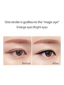 NOVO Delineador de ojos en gel a prueba de agua, resistente al sudor y de larga duración, a prueba de manchas, con punta suave como una pluma, adecuado para maquillaje diario, Año Nuevo, Navidad, Halloween, viajes al aire libre, fiestas y reuniones