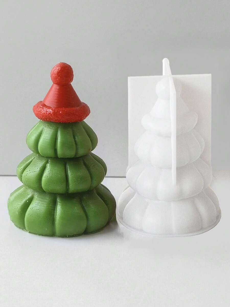 3D Crăciun brad aromaterapie silicon lumânare mucegai DIY gips săpun ciment mucegai Crăciun elemente design silicon rășină mucegai lumânare suport ipsos artizanat mucegai acasă festival decorare ornament