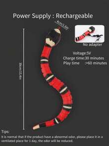 Intelligent Interactive Cat Toy, Automatic Electric Snake, Cat Teaser Game, USB Rechargeable, Suitable For Cats, Dogs And Other Pets - Multicolor - View 10
