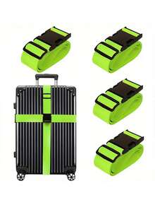 1pc Adjustable Multi-Purpose Luggage Strap, Vibrant One-Piece Luggage Belt Without Lock, Outdoor Travel Binding Straps, Easy-To-Use PP Buckle, Convenient Storage And Carry, Suitable For Carefree Travel And Anti-Theft, Can Be Used For Luggage, Tents, Moisture Proof Mats, Backpacks, Travel Gear, Quilts, Yoga Mats, Waist Belts, Slimming Waist Belts, Household Binding, Etc. Bag For School School Accessories School Stuff - Multicolor - View 15