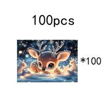 1pc/4pcs/6pcs Christmas Snowfield Elk Pattern Tableware, Heat-Insulating Tableware, Machine-Washable Polyester Tableware, Protective Tableware, Central Decoration, Daily Family Living Room Decoration, Suitable For Group Gathering Decoration - Multicolor - View 13